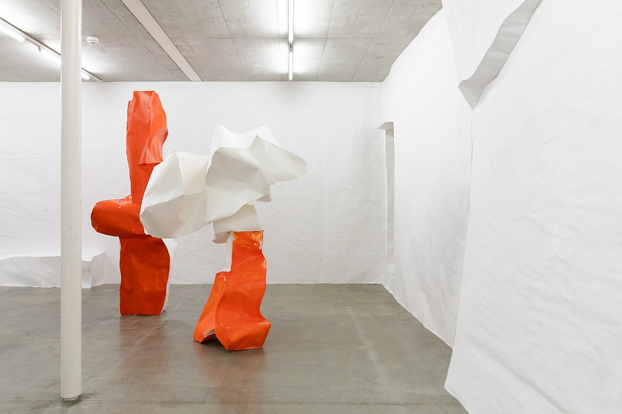 Ausstellungsansicht, Simone Holliger - Struggling structures, Kunst Raum Riehen, 2020. Photo: Diana Pfammatter