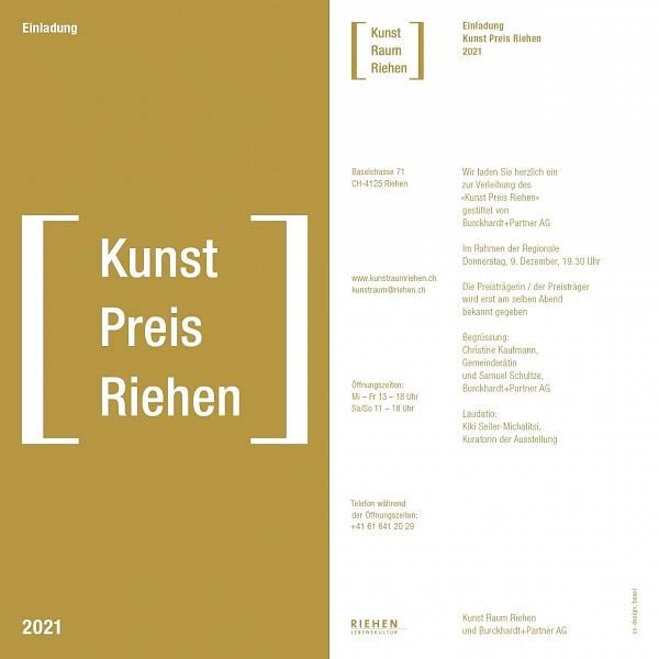 "Kunst Preis Riehen" 2021