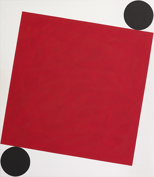 Werner von Mutzenbecher, Rotes Quadrat, gehalten, 2016
