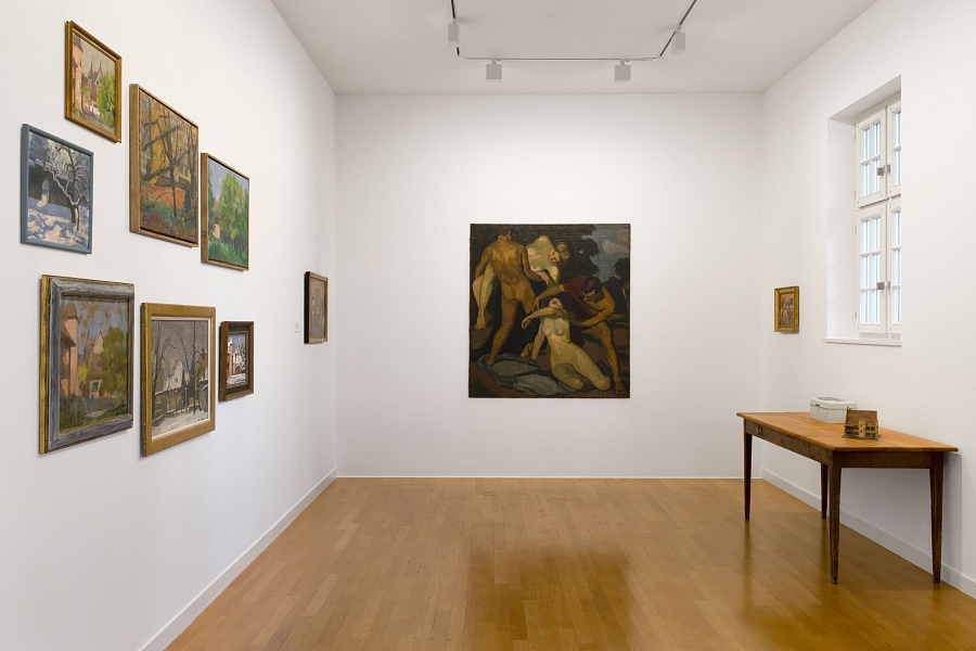 Ausstellungsansicht, Ins Licht gerückt. Der Maler Jean-Jacques Lüscher (1884-1955), Kunst Raum Riehen, 2021. Photo: Gina Folly